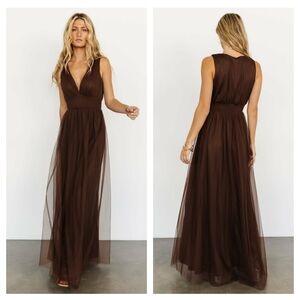 Baltic Born Kamila Tulle Maxi Dress New Without Tags